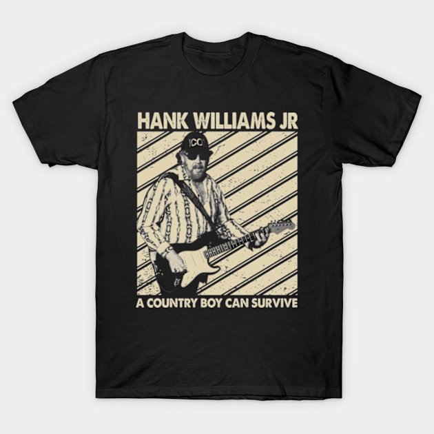 Bocephus Nation Proudly Wearing Williams Jr T-Shirt by Zombie green